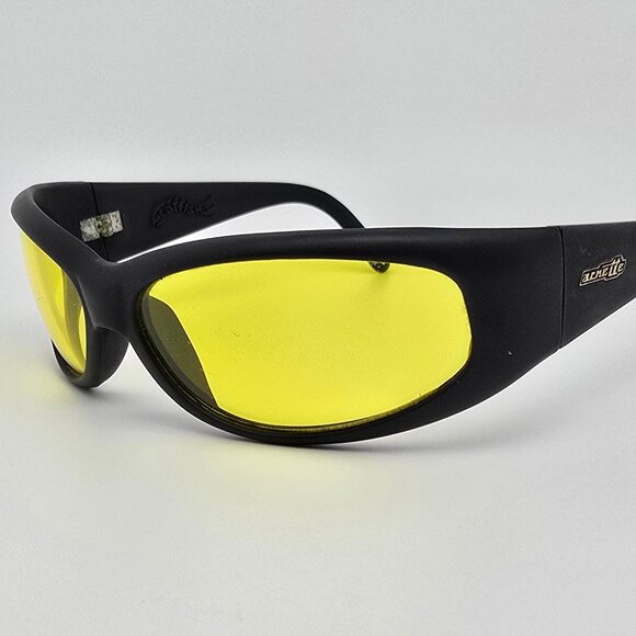 Arnette Catfish Gen 1 Signature Matte Black Frame Yellow Lens Sunglasses Italy - Picture 1 of 13